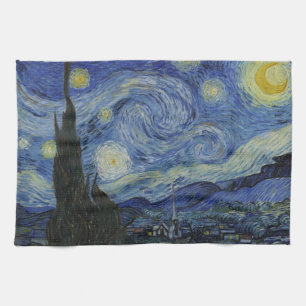 Paño De Cocina "Noche estrellada" por Van Gogh