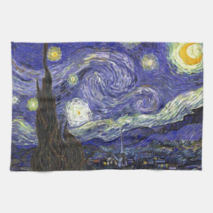 Paño De Cocina Noche estrellada, Vincent Van Gogh.