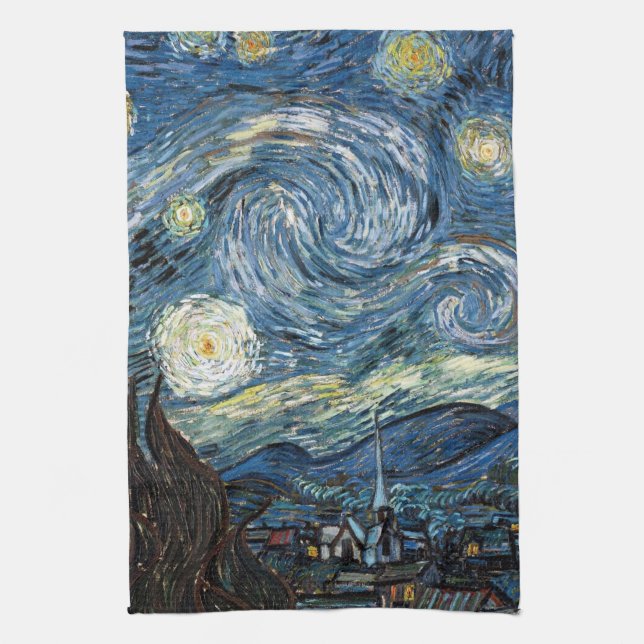 Paño De Cocina Noche Van Gogh Starry (Vertical)