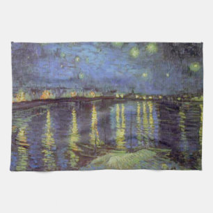 Paño De Cocina Noche Van Gogh Starry Sobre Rhone