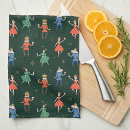 Paño De Cocina Nochebuena de cóctel de Cascanueces