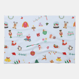 Paño De Cocina Nochebuena ornamento de snowman