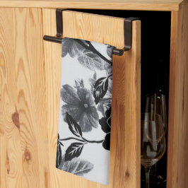 Paño De Cocina Noir floral de mariposa moderna