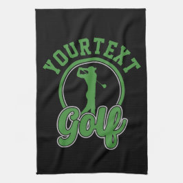 Paño De Cocina NOMBRE ADICIONAL DE Golf Personalizado Retro Pro G