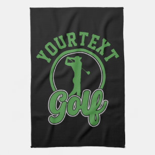 Paño De Cocina NOMBRE ADICIONAL DE Golf Personalizado Retro Pro G