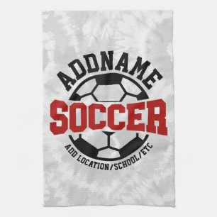 Paño De Cocina NOMBRE DE ADD Personalizado Jugador de Fútbol Tipo