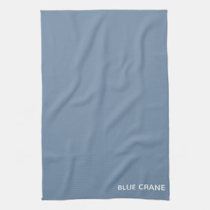 Paño De Cocina Nombre de color azul de la grúa azul