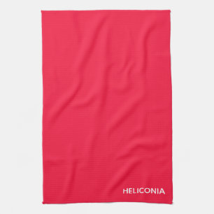 Paño De Cocina Nombre de color rojo de Heliconia