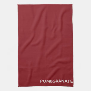 Paño De Cocina Nombre de color rojo granado