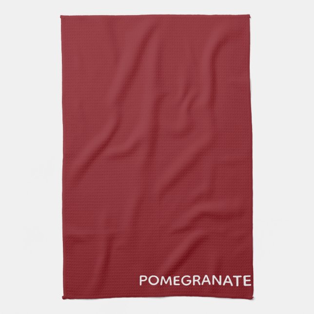 Paño De Cocina Nombre de color rojo granado (Vertical)