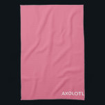 Paño De Cocina Nombre de color rosa Axolotl<br><div class="desc">Nombre de color rosa Axolotl</div>