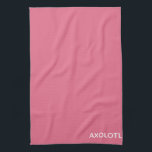 Paño De Cocina Nombre de color rosa Axolotl<br><div class="desc">Nombre de color rosa Axolotl</div>