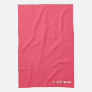 Paño De Cocina Nombre de color rosa flamenco