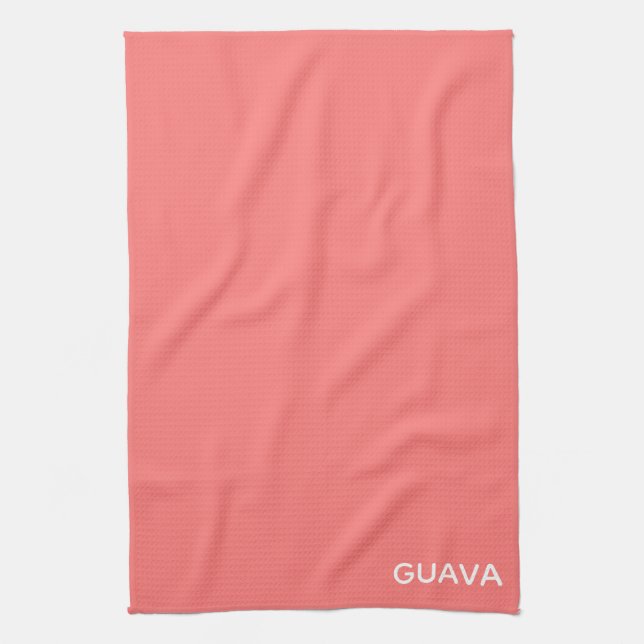 Paño De Cocina Nombre de color rosa guayaba (Vertical)