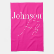 Nombre de familia moderna del personalizado