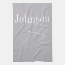 Nombre de familia moderna del personalizado