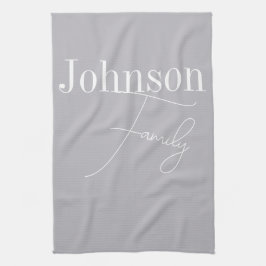 Paño De Cocina Nombre de familia moderna del personalizado