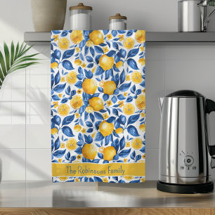 Paño De Cocina Nombre de familia Personalizado de frutas tropical