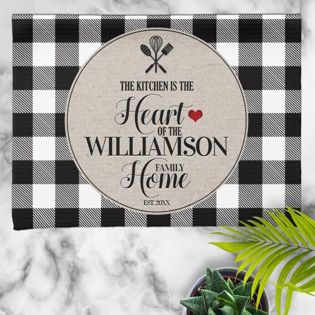 Paño De Cocina Nombre de la familia Rustic Country Kitchen (Subido por el creador)