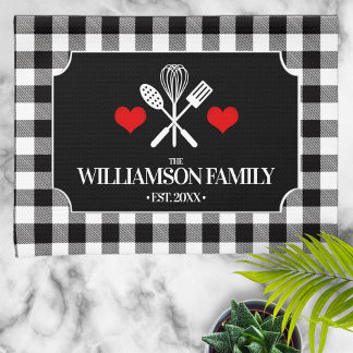 Paño De Cocina Nombre de la familia Rustic Country Kitchen