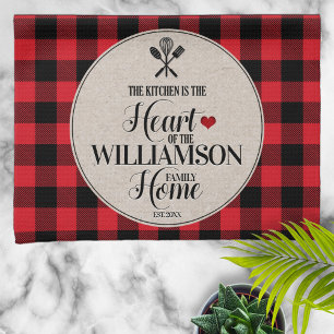 Paño De Cocina Nombre de la familia Rustic Country Kitchen