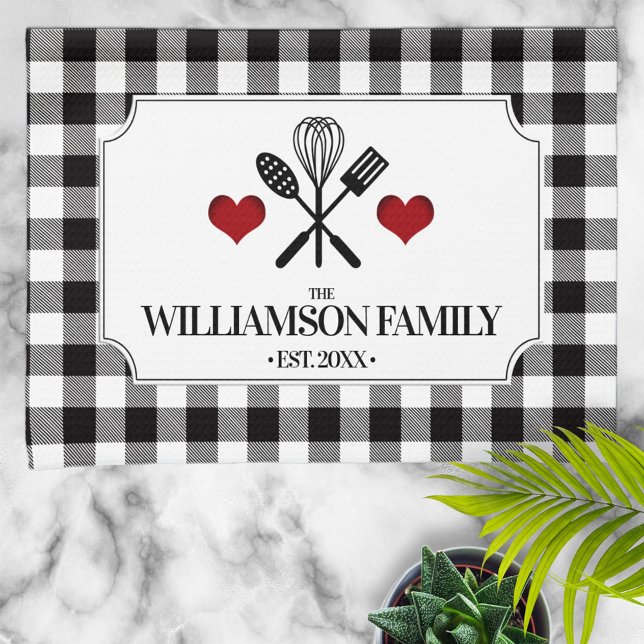 Paño De Cocina Nombre de la familia Rustic Country Kitchen (Subido por el creador)