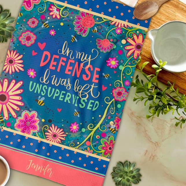 Paño De Cocina Nombre de las abejas florales de oferta divertida  (Subido por el creador)