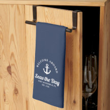 Nombre del barco náutico de bienvenida