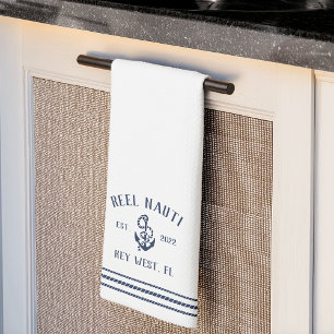 Paño De Cocina Nombre del barco personalizado de la marina y el a