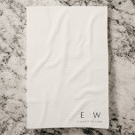 Paño De Cocina Nombre del Monograma Minimalista Neutral Elegante<br><div class="desc">Aumente el estilo y la funcionalidad de su cocina con nuestras toallas clásicas de cocina Minimalista moderna y elegante. Las toallas de baño, de diseño meticuloso, combinan la sofisticación atemporal con el minimalismo contemporáneo, lo que las convierte en una adición esencial a su espacio culinario. Estas toallas de cocina, elaboradas...</div>