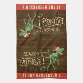 Paño De Cocina Nombre divertido del personalizado del dinosaurio