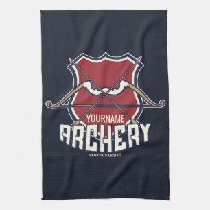 Paño De Cocina NOMBRE Personalizado Archery Sports Flecha de arco