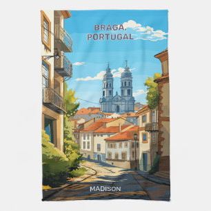 Paño De Cocina Nombre personalizado Braga Portugal