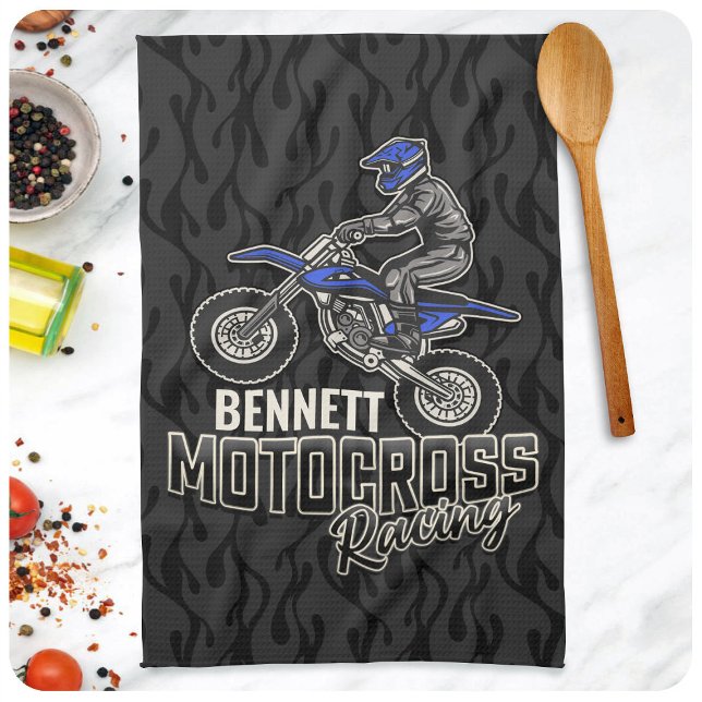 Paño De Cocina NOMBRE personalizado Carreras Motocross de ciclism (Subido por el creador)