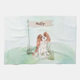 Paño De Cocina Nombre personalizado Cavalier King Charles Spaniel