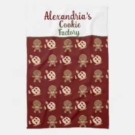 Paño De Cocina Nombre personalizado Cookie Factory Cita Cocina de