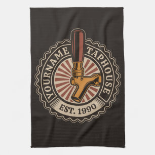 Paño De Cocina NOMBRE Personalizado Craft Beer Taphouse Brewery B