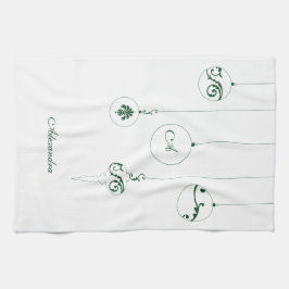 Paño De Cocina Nombre personalizado de los ornamentos en baudible