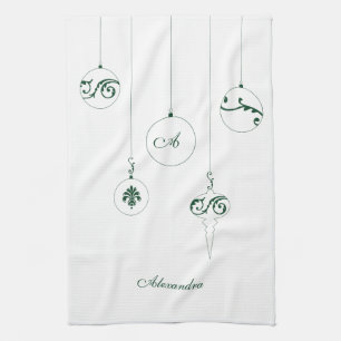 Paño De Cocina Nombre personalizado de los ornamentos en baudible