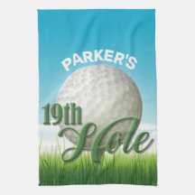 NOMBRE personalizado Golfer Golf Pro Ball 19th Hol