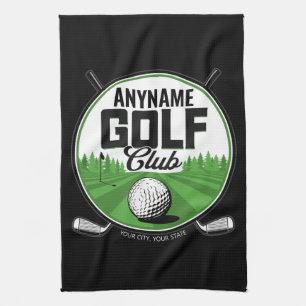 Paño De Cocina Nombre personalizado Golfista Pro Palo de Golf Jug