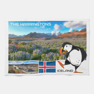 Paño De Cocina Nombre personalizado Islandia