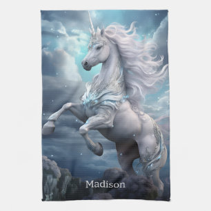 Paño De Cocina Nombre personalizado lindo unicornio