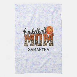 Paño De Cocina Nombre personalizado Madre de básquetbol Día de