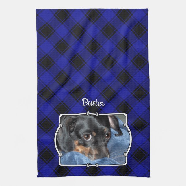 Paño De Cocina Nombre personalizado Marco fotográfico clásico Pla (Vertical)