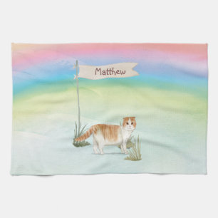 Paño De Cocina Nombre personalizado Mascota de gatos de recambio 