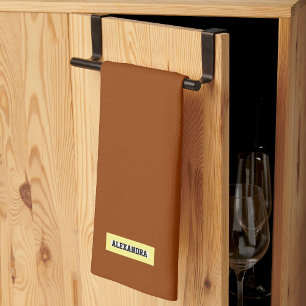 Paño De Cocina Nombre personalizado moderno estilo elegante monog