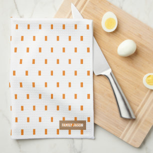 Paño De Cocina Nombre personalizado monograma cuadrado puntos nar