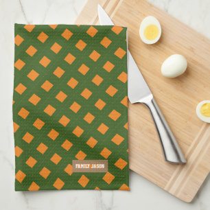 Paño De Cocina Nombre personalizado monograma modelo moderno nara