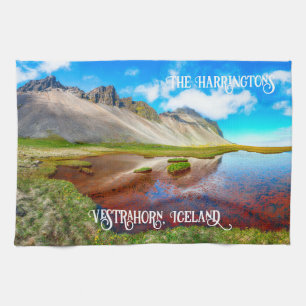 Paño De Cocina Nombre personalizado Montañas Vestrahorn, Islandia